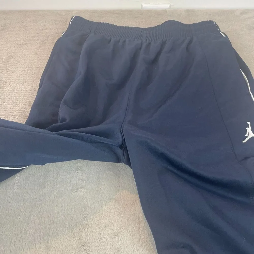 Nike Air Jordan Sweatpants Boys XL‎ (13-15) Navy Blue JumpMan Drawstring Active